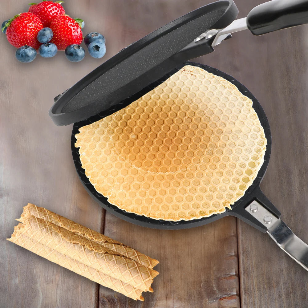 Egg Roll Baking Pan Ice Cream Cone Maker Bakeware Non-Stick Omelet Mold Waffles for The Baking Pan Cake