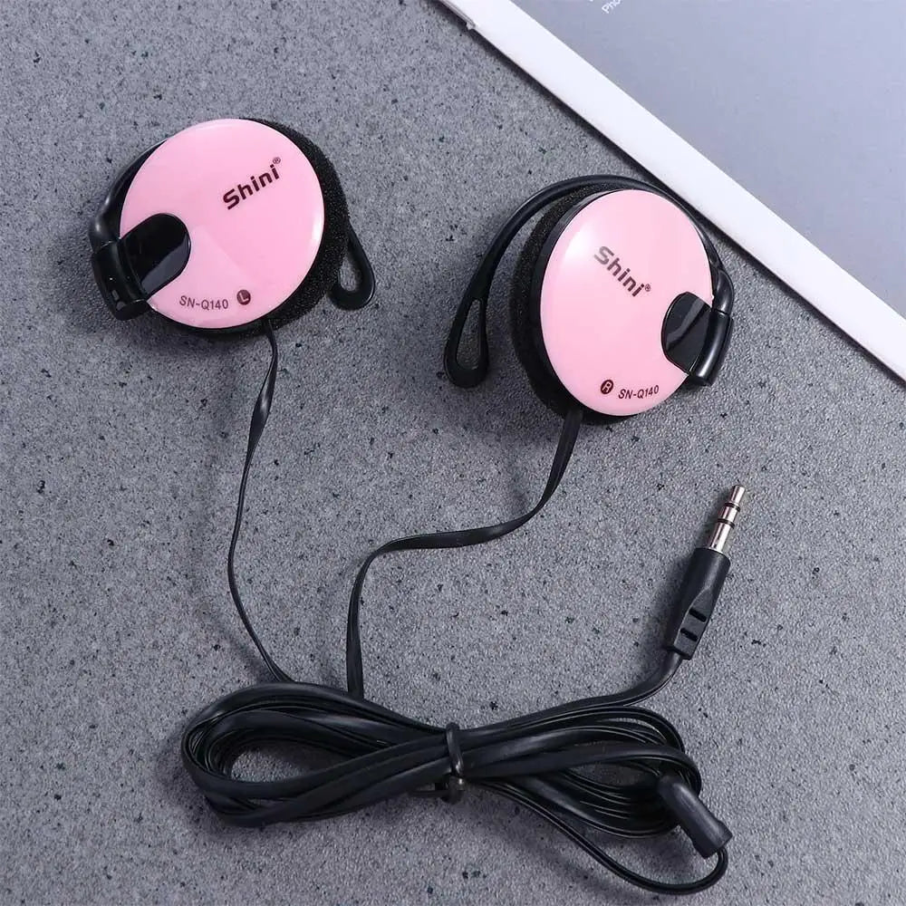 3.5mm Bass Headphones Ear Hook Headset Sports Earphone Wired Earpiece For Mp3 Computer Mobile Telephone