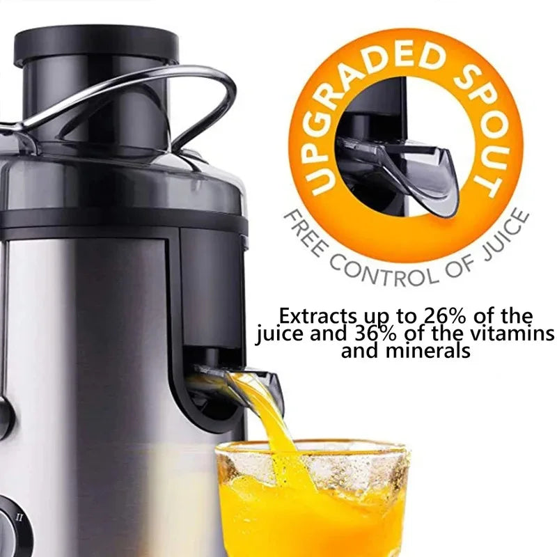 Strong Power Fruit Juicer 800W Centrifugal Juicer Easy To Clean Juice Extractor for Fruits Vegetables Portable Juicer Machine