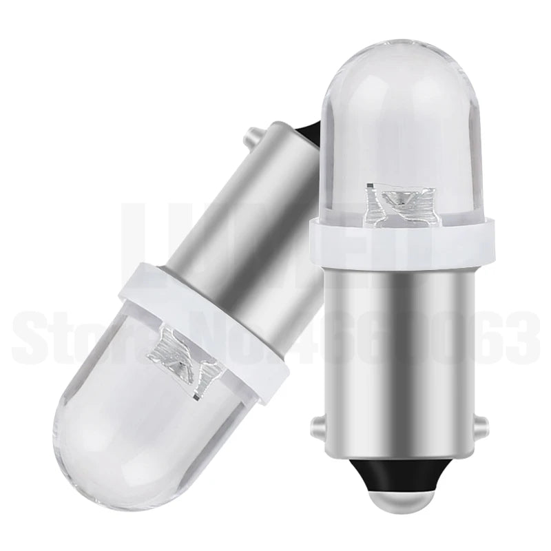10pcs BA9S T4W LED Car light bulb T2W T3W Auto interior Lamp Round LEDs marker light emitting diode 12913 12910 12929
