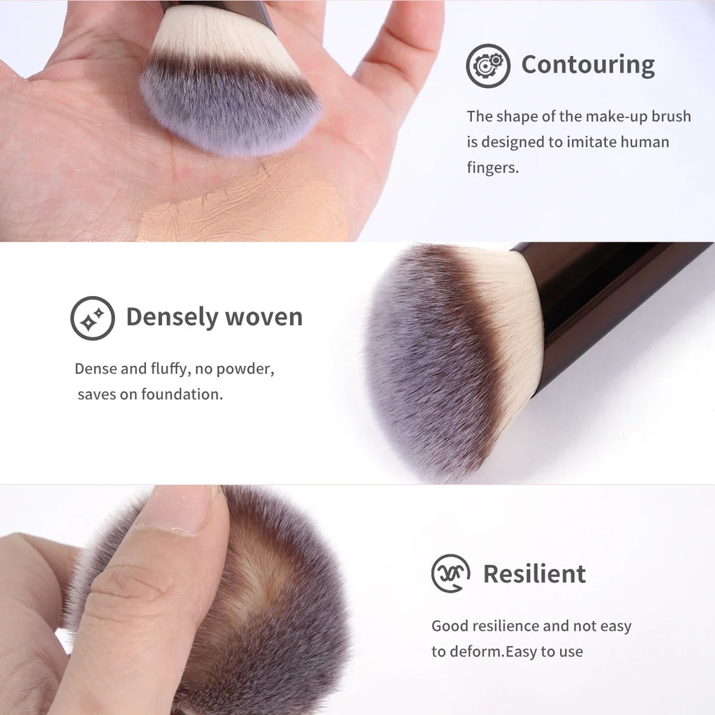 20pcs/set Pro Makeup Brushes Double Ended Foundation Concealers Blush Eye Shadows Brush for Liquid Cream Powder Blending