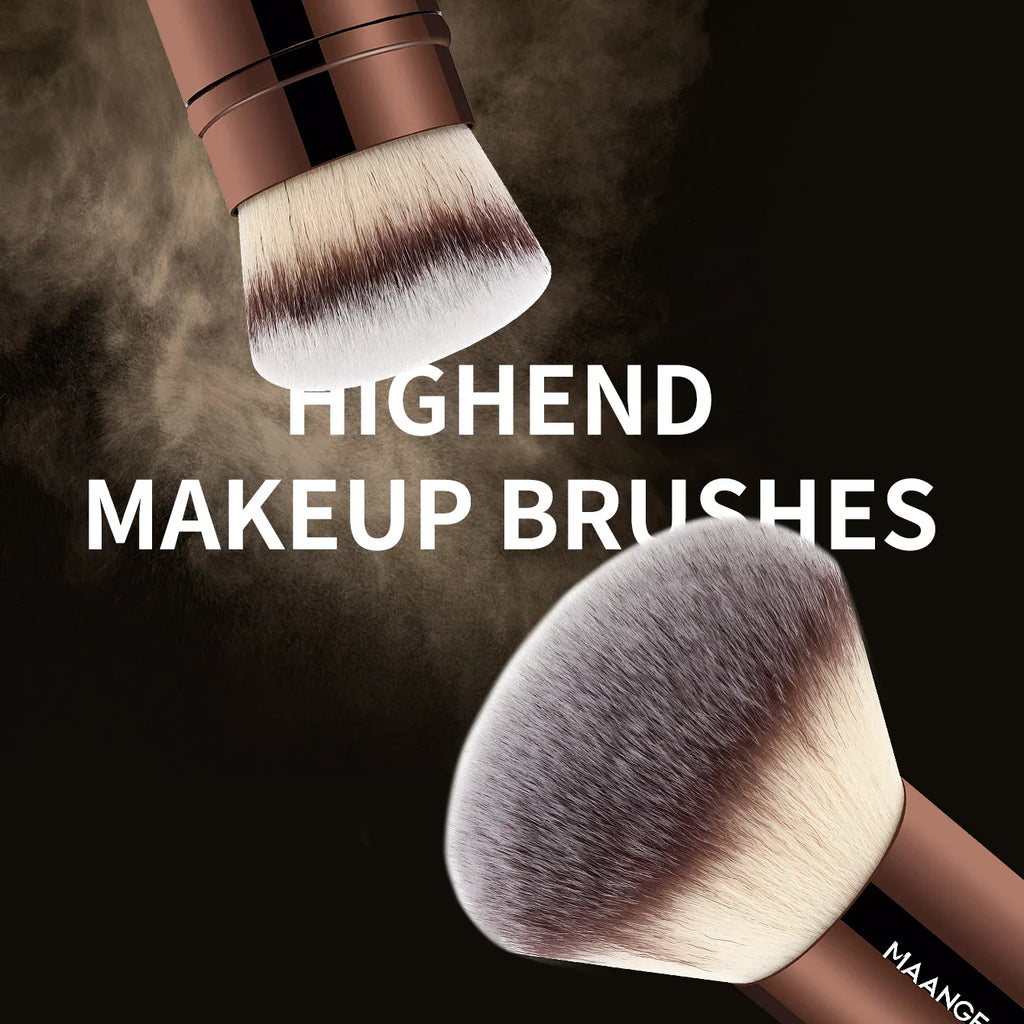 20pcs/set Pro Makeup Brushes Double Ended Foundation Concealers Blush Eye Shadows Brush for Liquid Cream Powder Blending