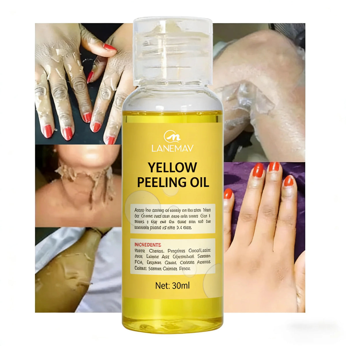 Yellow Peeling Oil Body Cleansing Exfoliation For Tender Glowing Skin Finger Joint Whitening Moisturizing Care Beauty Products