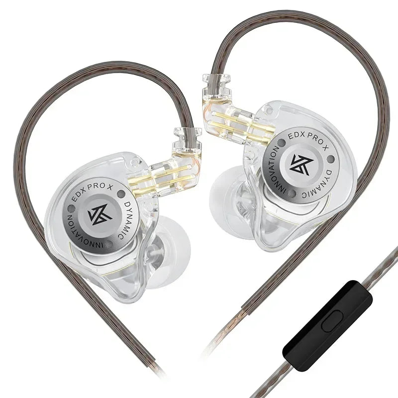 KZ EDX PRO X Dynamic Drive Earphone HIFI Bass Earbud DJ Sport Music Cancelling Headsets 2PIN Cable KZ ZSTX ZSN PRO X EDC EDA ZVX