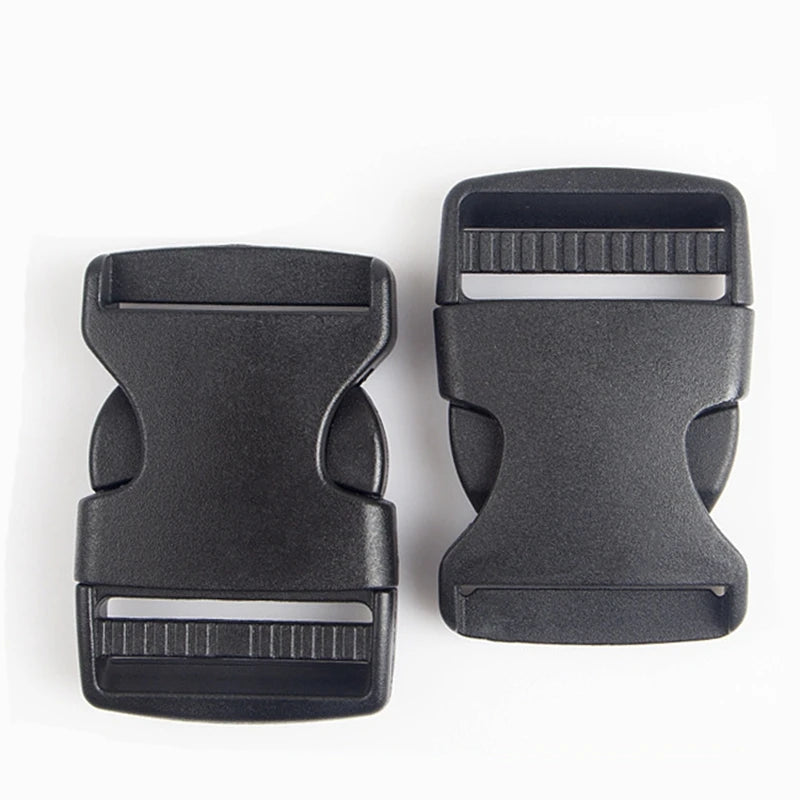 2/5/10Pcs Quick Side Release Buckles 25mm/38mm Adjustable Plastic Clips for Backpack Straps Black Paracord Parachute DIY Gear