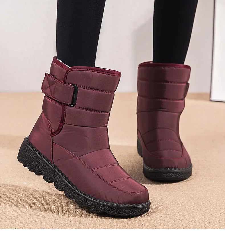 Women Boots 2024 Winter Shoes Woman Waterproof Snow Boots Winter Warm Fur Botas Mujer Korea Style Black Ankle Boots For Women