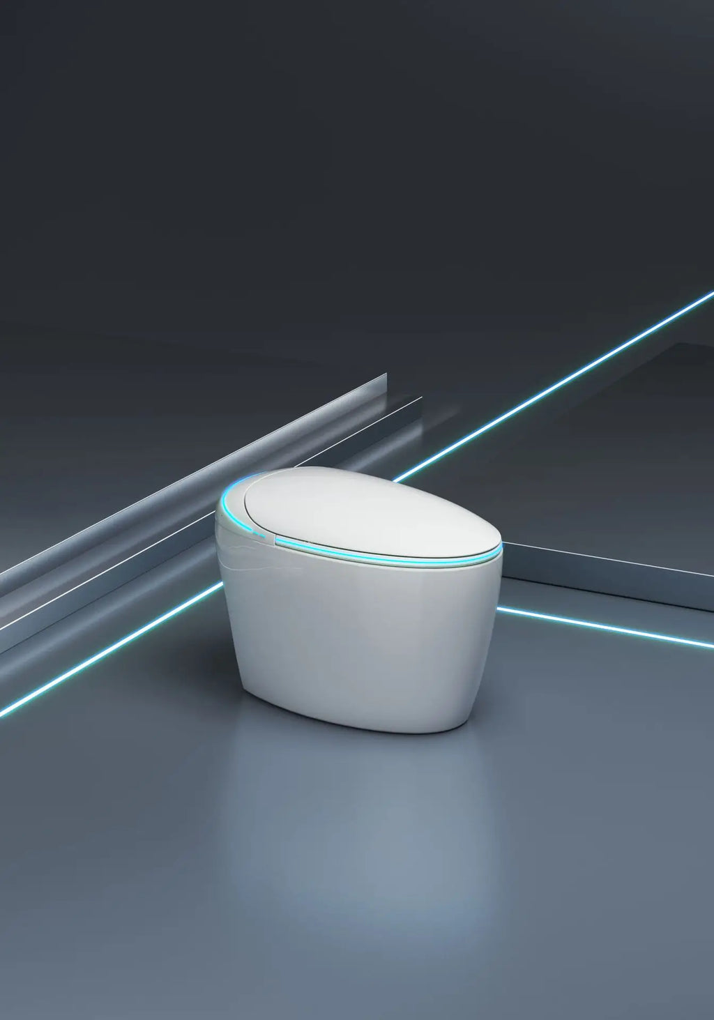 Fully automatic smart toilet integrated with built-in foam shield siphon type no water pressure limit toilet