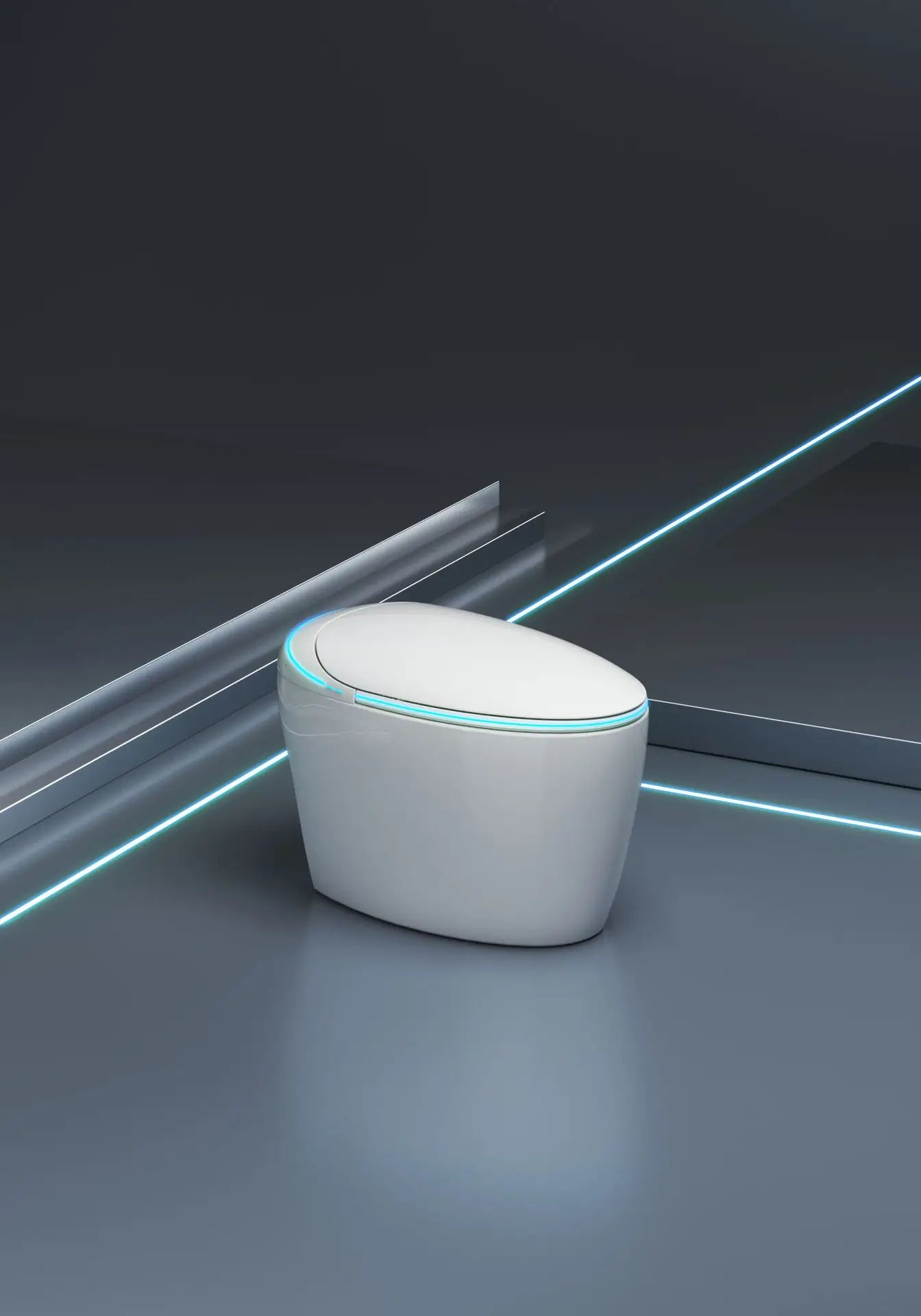 Fully automatic smart toilet integrated with built-in foam shield siphon type no water pressure limit toilet