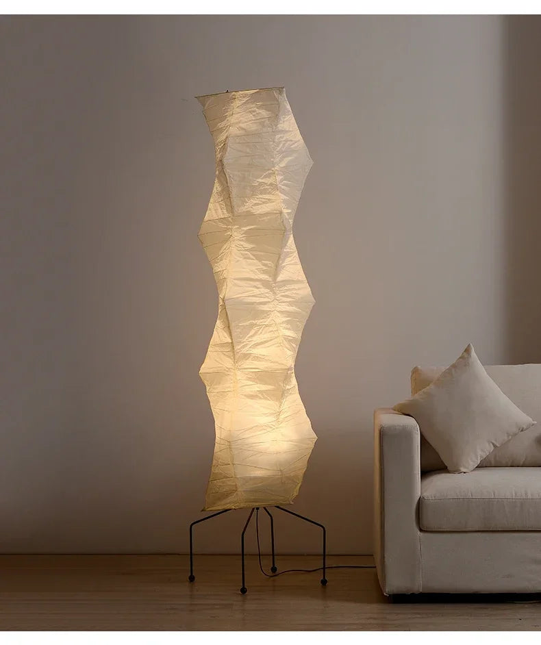 Akari Noguchi Lamp Yong Floor Lamp Japanese Designer LED Rice Paper Lantern Bedside Study Hotel Art Decor Standing Lamp