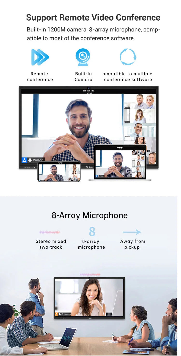 55/65/70/84 Inch IR All in One Pc Multi Touch Interactive Flat Panel Display, Hot Sales for Commercial and Educational Use