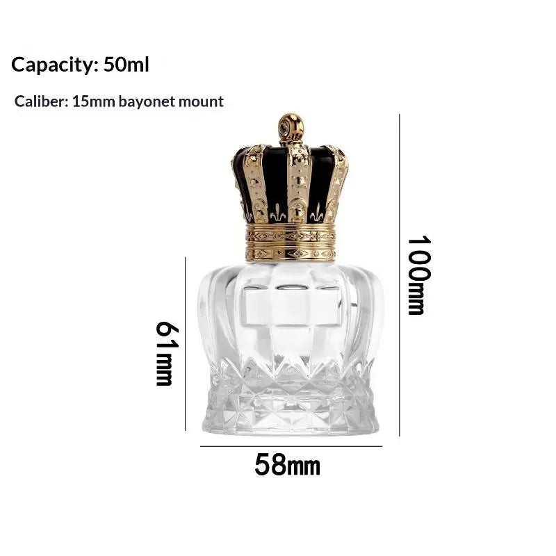 50/100ml Premium Perfume Bottle Clear Thickened Glass Empty Spray Bottle Crimp Nick Bayonet Bottle Need A Tool