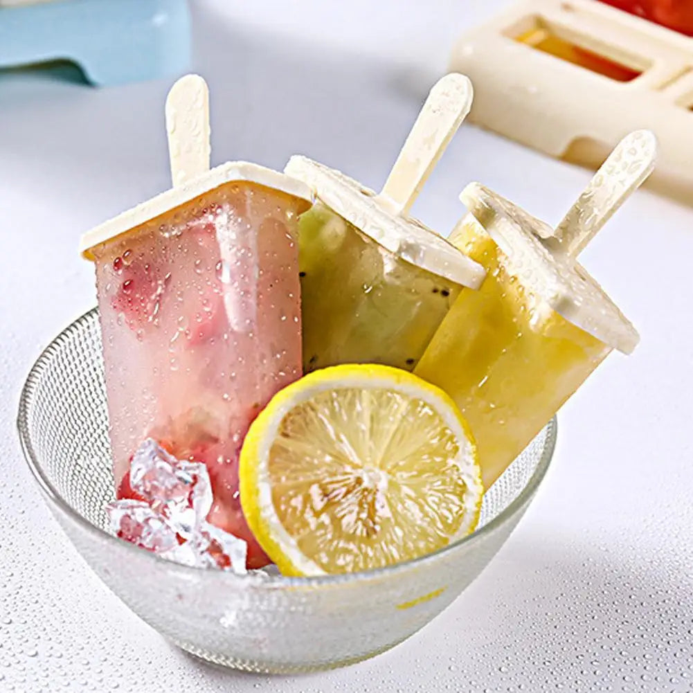 Popsicle Molds 9PCS Popsicle Maker Easy Release Popsicle Mold DIY Homemade Ice Box with Plastic Stick Kitchen Gadgets