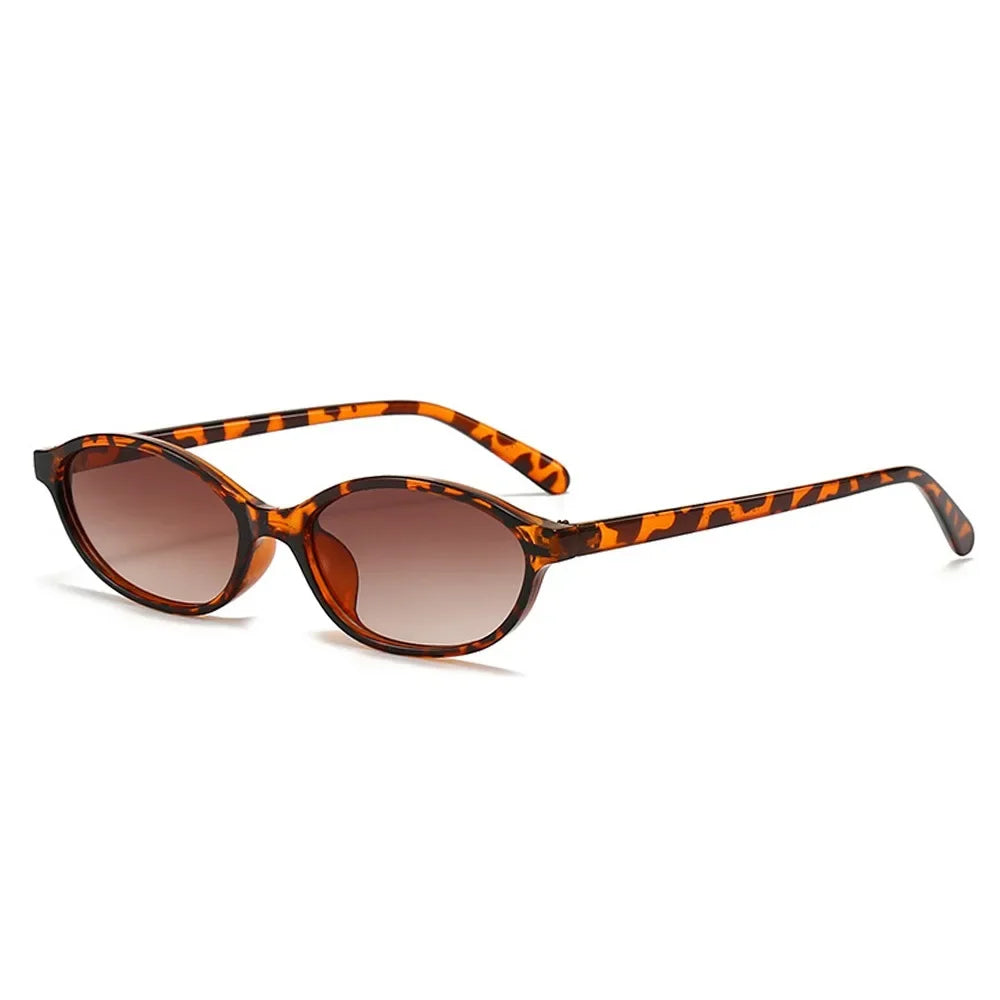 Vintage Cat Eye Oval Sunglasses Lightweight Trendy 90s Sunnies UV protection Sun Glasses for Women & Men