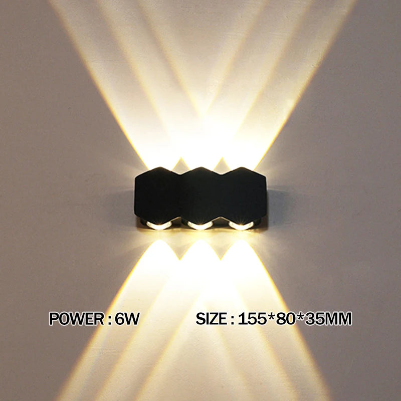 LED Wall Lamp Waterproof Outdoor Wall Light Porch/Garden/Bedroom Indoor Modern Nordic Sconce Luminaire 2 4 6W 8W 10W 12W 85-265V