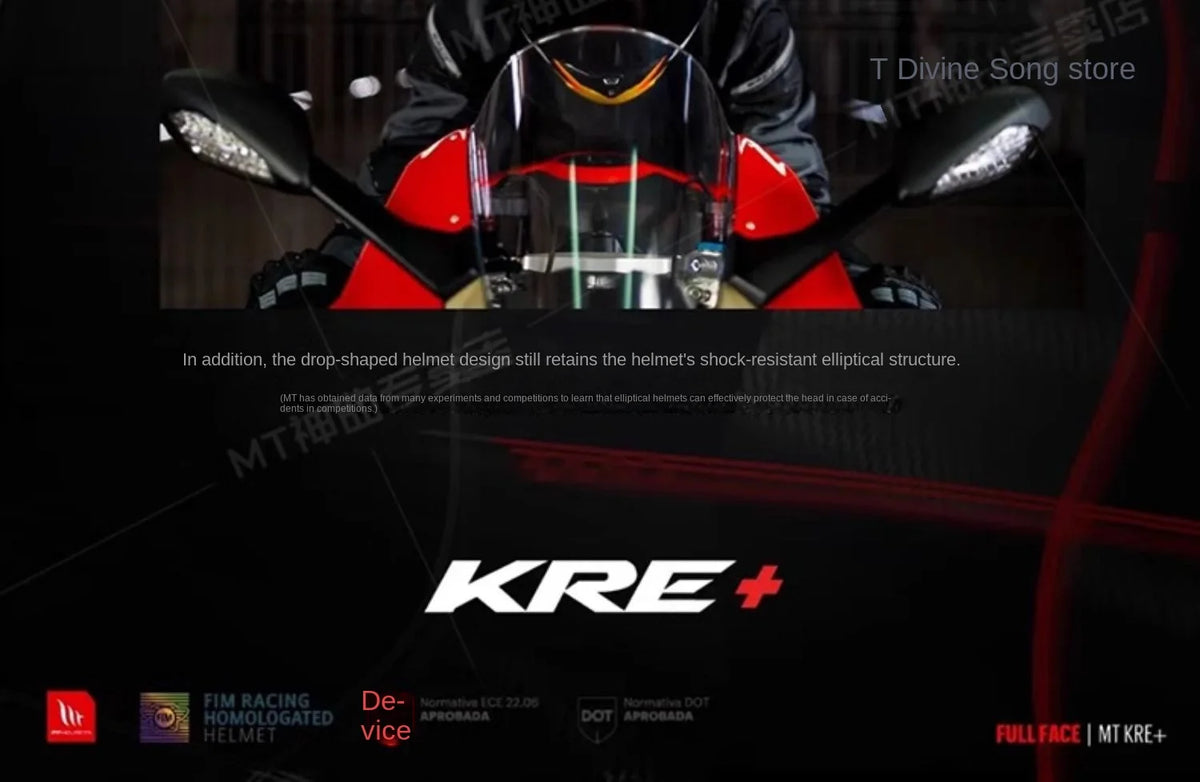 MT KRE+ Carbon Fiber Motorcycle Helmet ECE DOT Approved Full Face Professional Racing Off-road Helmet Cascos Para Moto for FIM