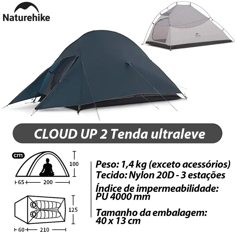 Naturehike Mongar 2 Tent Cloud Up 1 2 3 Persons Tent Star River Tent Cycling Tent Ultralight Outdoor Travel Hiking Camping Tent