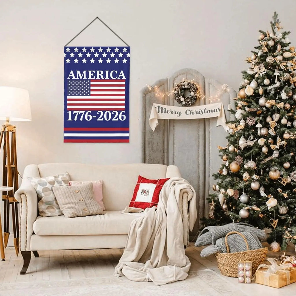 America 250th Birthday Garden Flag 12x18 1776 2026 America 250 Years Anniversary Yard Sign God Bless Usa Patriot House Flag  KKX