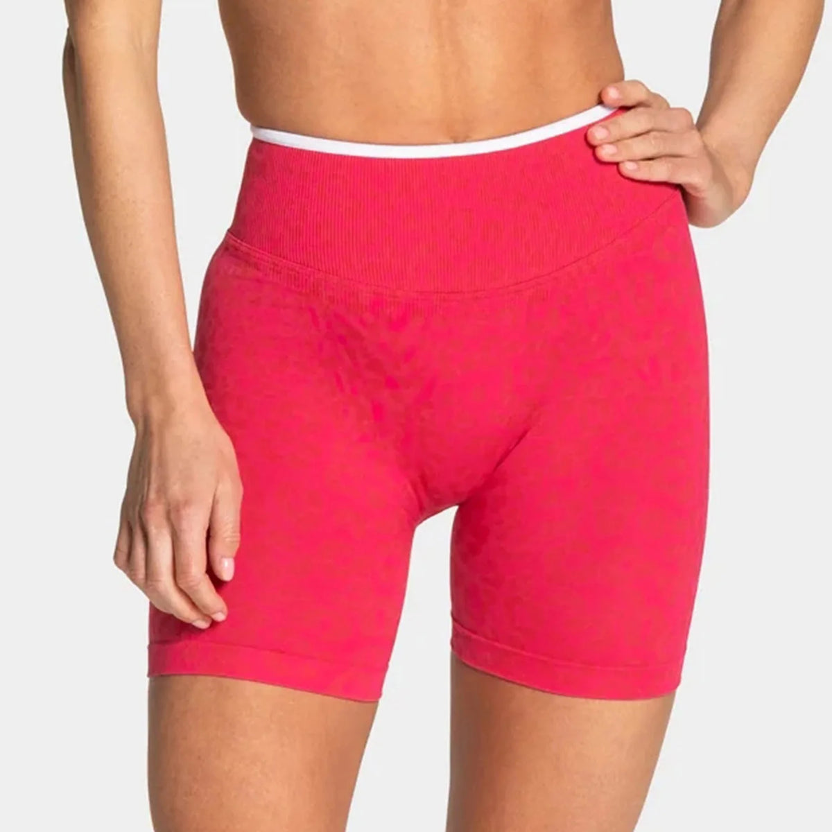 NO LOGO Women leopard print yoga fitness suit, contrasting edge sports bra high waisted leggings running cycling headband