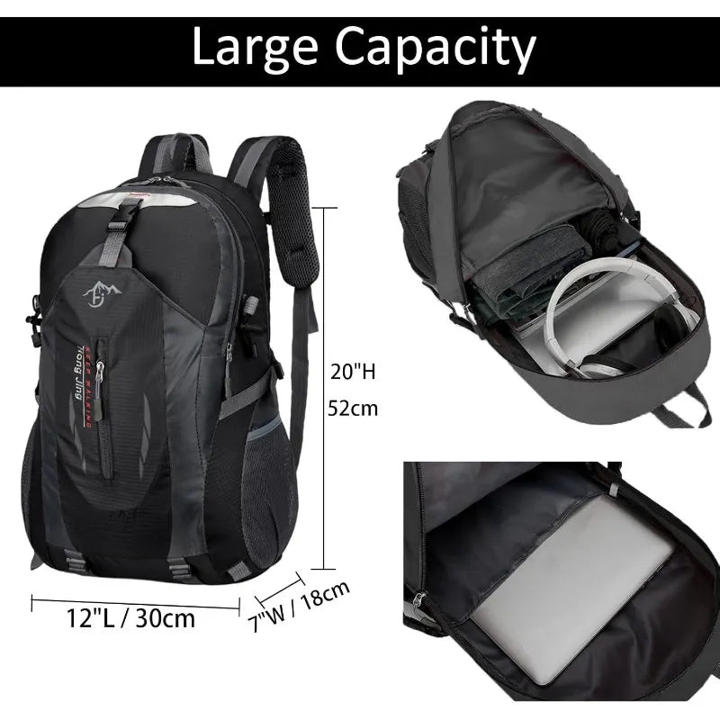 New Simple Backpack Daily Commute Outdoor Travel With Laptop Compartment Durable Stitching