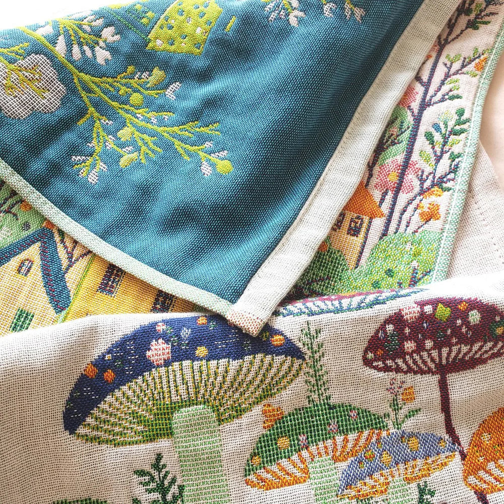 34x40cm Large Hand Towels 4-Layer 100% Cotton Gauze Quick-Dry Dishcloths, Decorative Tea Towels for Kitchen & Bathroom