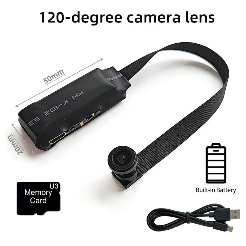 4K HD Mini WiFi Camera - Remote Viewing Motion Detection DIY Home Nanny Style Surveillance Cam
