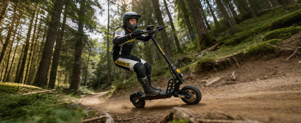 X17 Adult Electric Scooter Foldable Fast Speed Off-Road E Scooter with Dual Shock Absorption 1200W 48V
