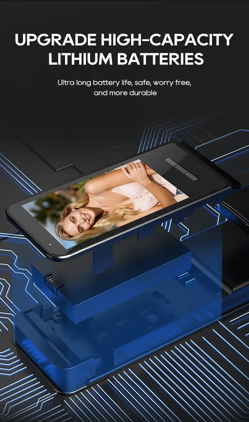SANKESONG Tuya Smart 3D Face Door Lock Security Camera Monitor Intelligent Fingerprint Password Biometric Dual Battery