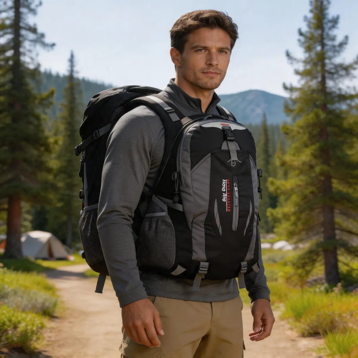 Pro Simple Backpack Daily Commute Outdoor Travel With Laptop Compartment Adjustable Strap