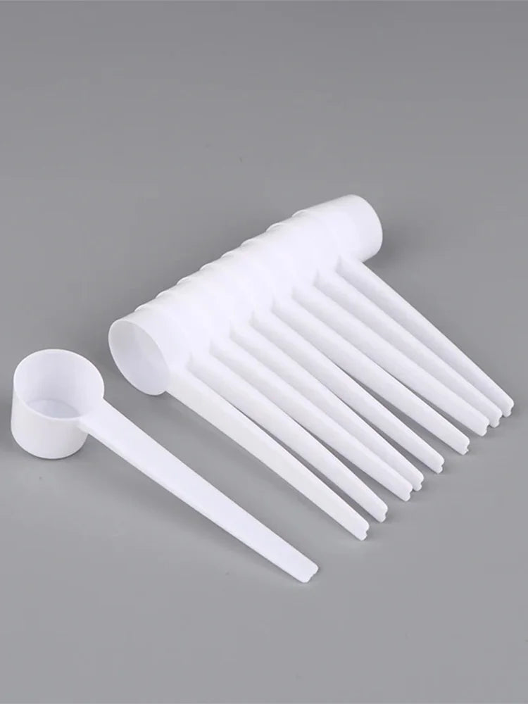 10Pcs 5g Home Kitchen Gadgets DIY Plastic Measuring Spoon Measuring Spoons Coffee Protein Milk Powder Scoop