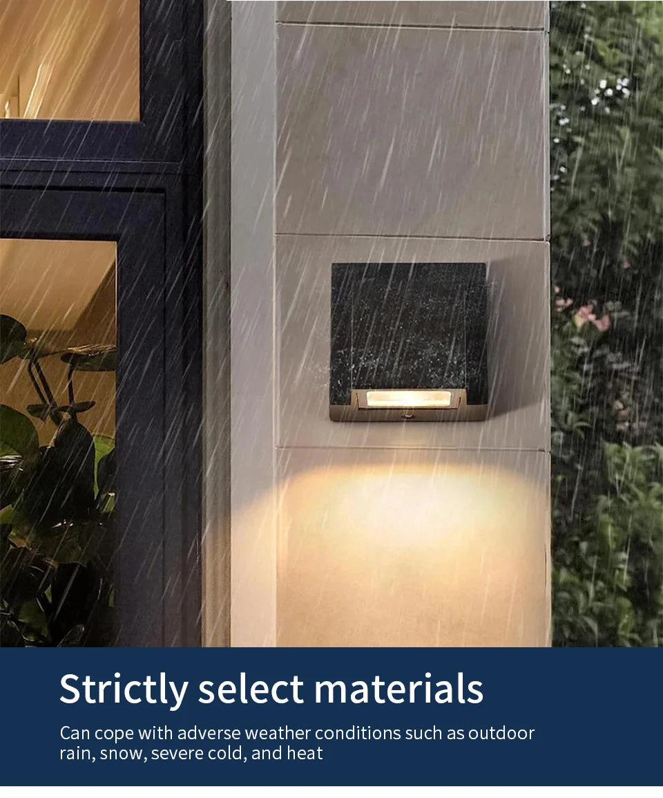 LED Wall Light Outdoor Waterproof IP66 Porch Garden Wall Lamp & Indoor Bedroom Bedside Decoration Lighting Lamp