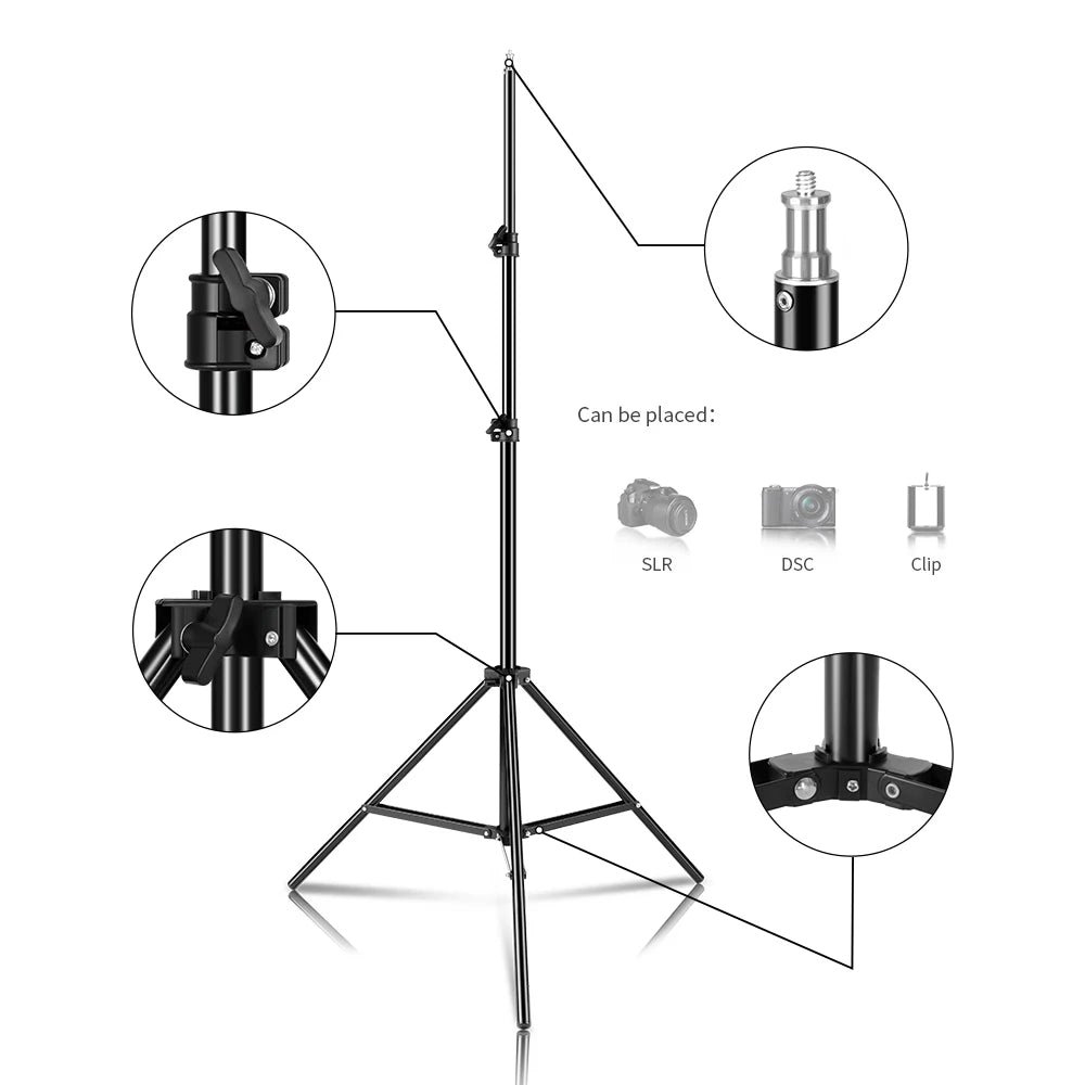 115/135W Photography Bowens Lighting LED 220V Video Studio Daylight-Balanced Lamp Portrait Flash Studio 3000-6000K 3 Colors