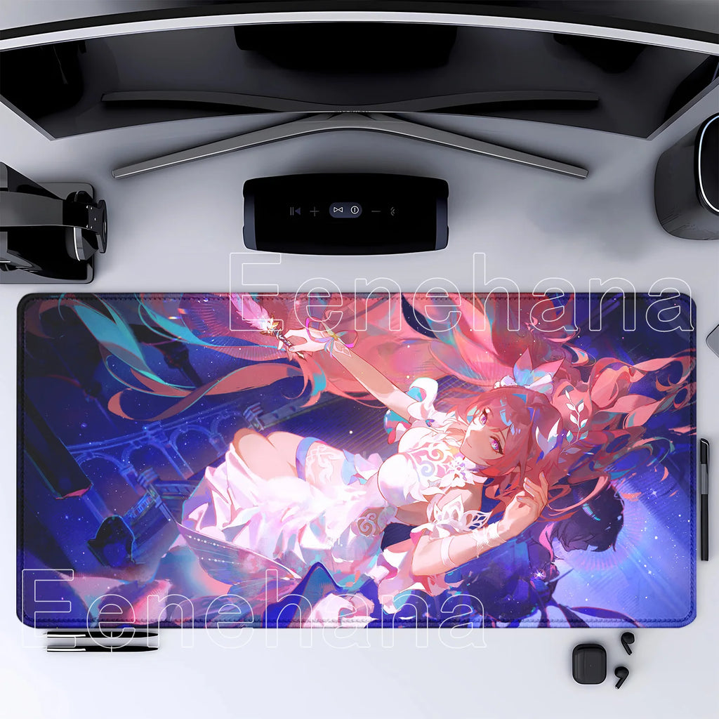 Mouse Pad Honkai Star Rail Cyrene HD printing Pretty Gaming Lock Edge Large Rubber Anime kawaii Mousepad Laptop offices Desk Mat