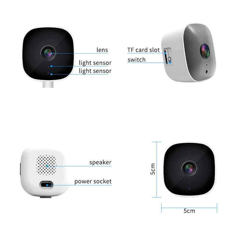 Lenovo Window-mounted Security Wifi Camera Stick-on Glass Remote Monitoring Smart Phone Window-mounted Card Camera Night Vision