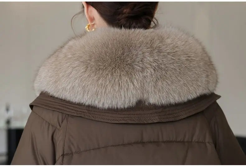 2026 Autumn/Winter New Down Jacket Women's Korean Loose Short Coat Female big fur collar Cotton Jacket Women Snow Parka Coats