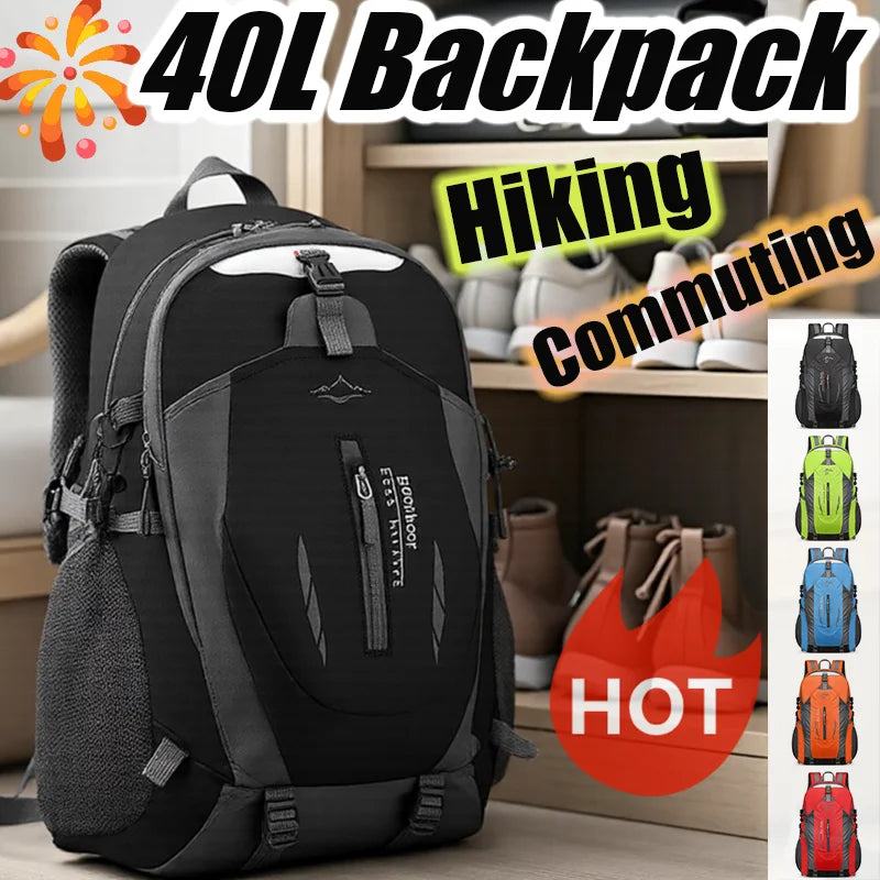 40L Large Capacity Backpack Laptop Bag Durable Outdoor Sports Hiking Camping Backpack Travel Bag Travel