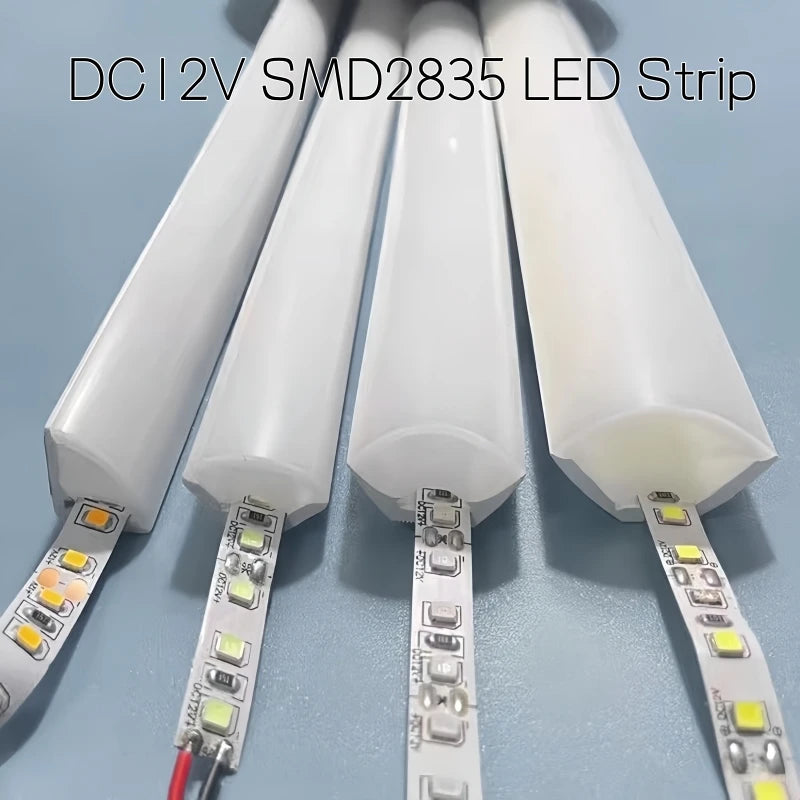 V-Shaped LED Neon Rope Lamp Flexible Silicone Tube Diffuser Channel DC12V Waterproof Cabinet Stair Corner Decor Neon Strip Light