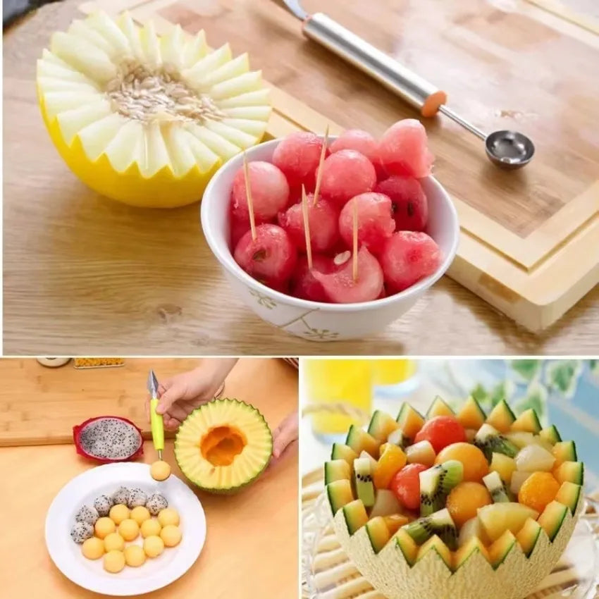 Kitchen Vegetable Carve Fruit Slicer Device Scoop Ballers Cutter Chop Gadgets Kitchen Gadgets Home Gadgets