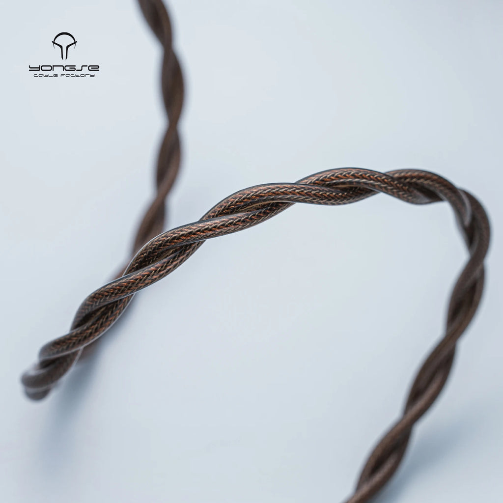 YONGSE Mech-X Cable Silver-plated Single Crystal Copper + Graphene Shielding Earphone Cable
