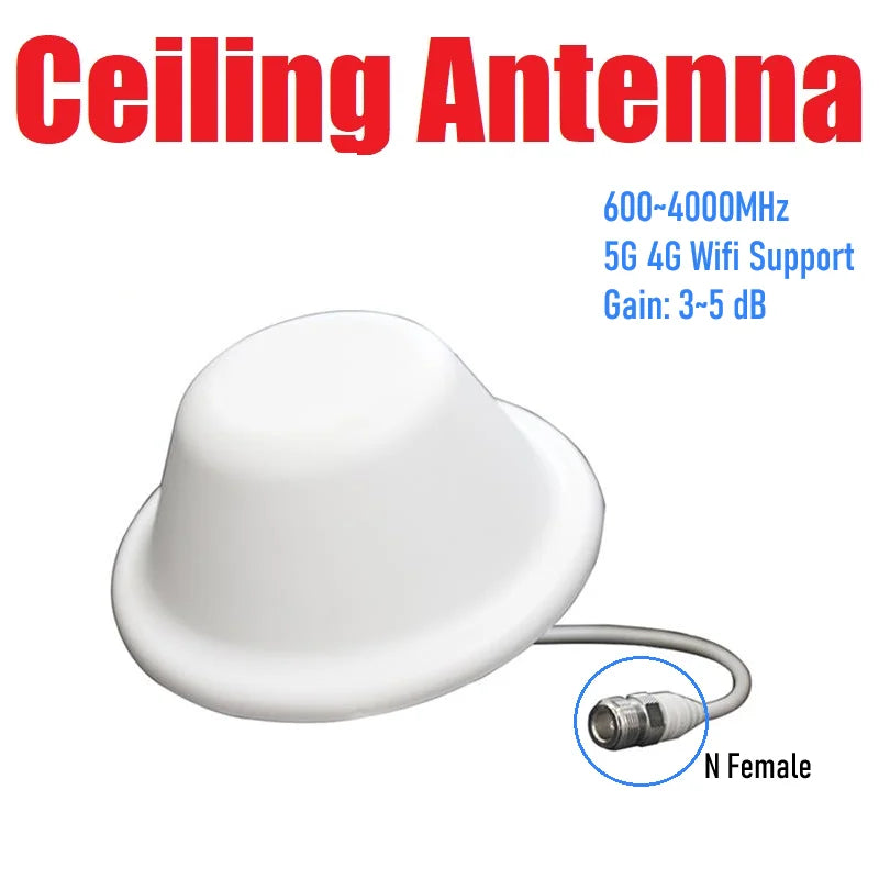 Indoor Cellular Mobile Cellphone Signal Panel Ceiling Whip 5G 4G 3G Splitter Antenna for Router Amplifier Booster Repeater AP