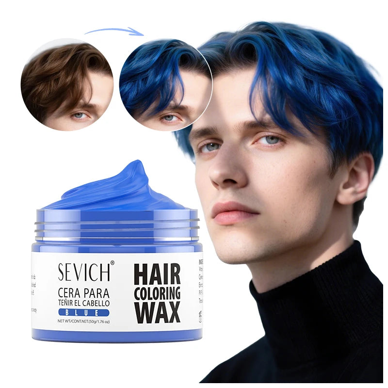 Valentine's Day DIY Hair Dyed Mud Hair Colour Wax Easy To Wash Coloring Cream One-time Hairs Beard and Eyebrows Colour Products