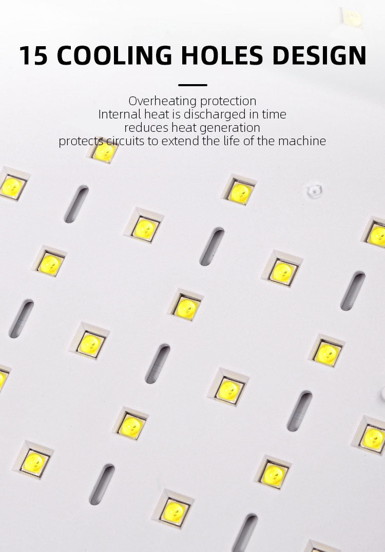 300W High-power Nail Dryer Lamp For Machine With Hand Pillow Wear 63LEDS UV LED Lamp for Press On Nail Dryer for Curing All Gel