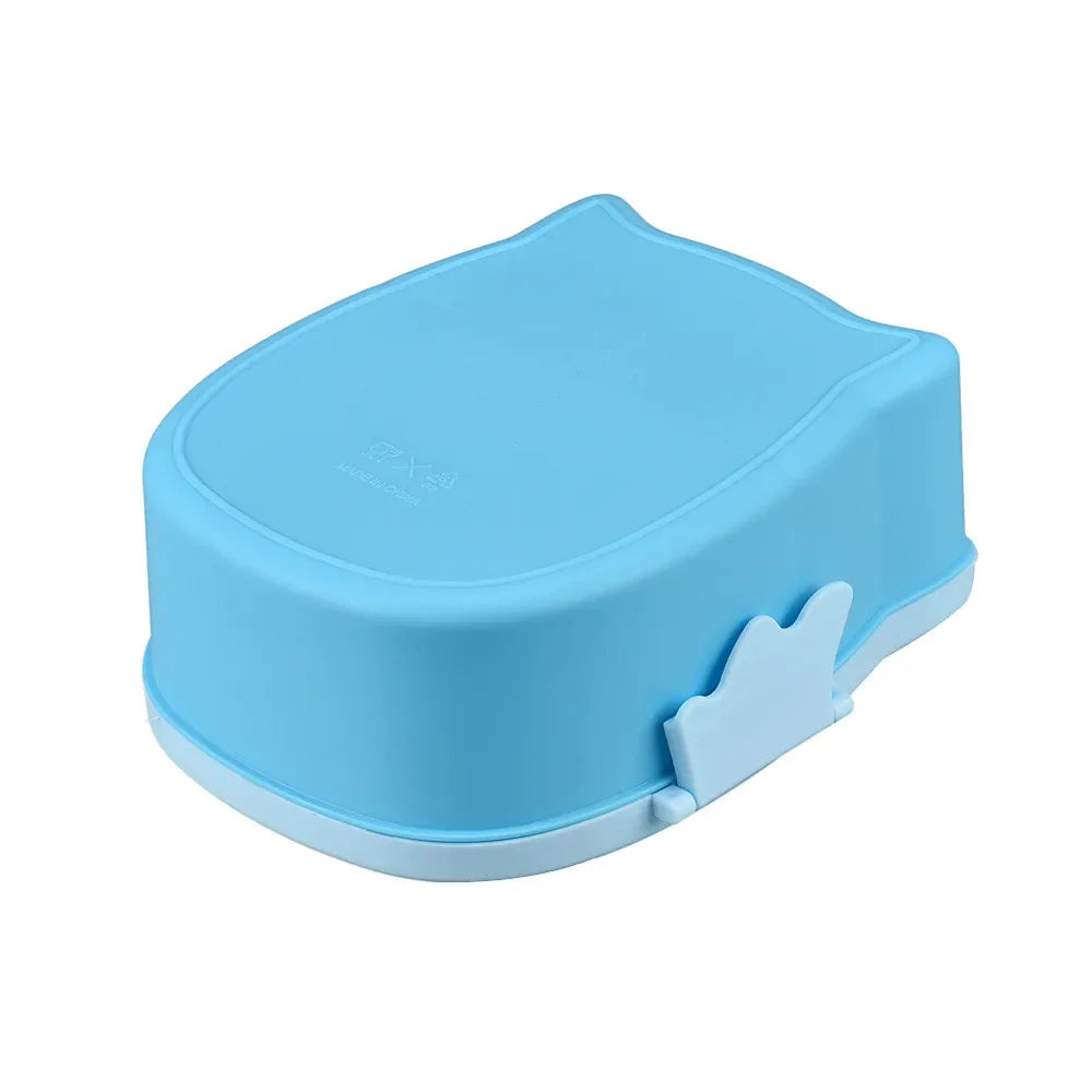 Portable Owl Lunch Box Cartoon Microwave Food-Safe Plastic Food Picnic Container Box For Children Kids School Office Bento Box