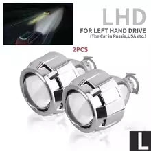 AILEO 2PCS 2.5 Inch HID Projector Lens Headlight Projector Lens 6000K White Light 12V LHD RHD Retrofit Car Headlamp Lens