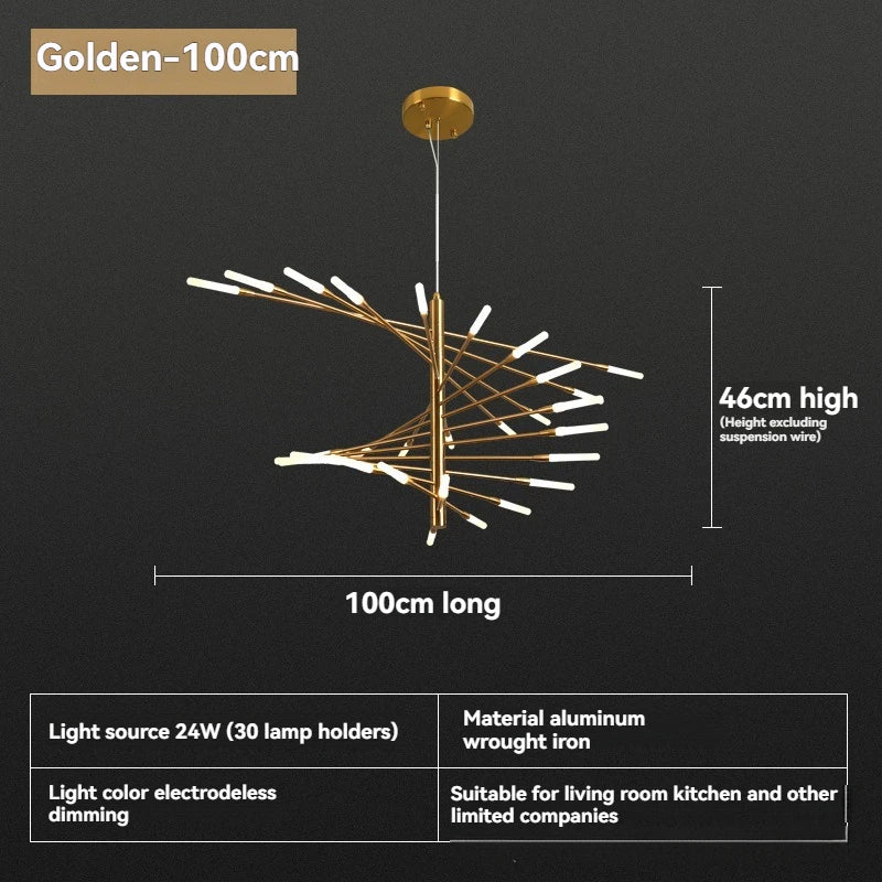 Modern LED Ceiling Pendant Light-modern Dimmable Lighting for Living Room, Kitchen, and Luxury Room Decoration