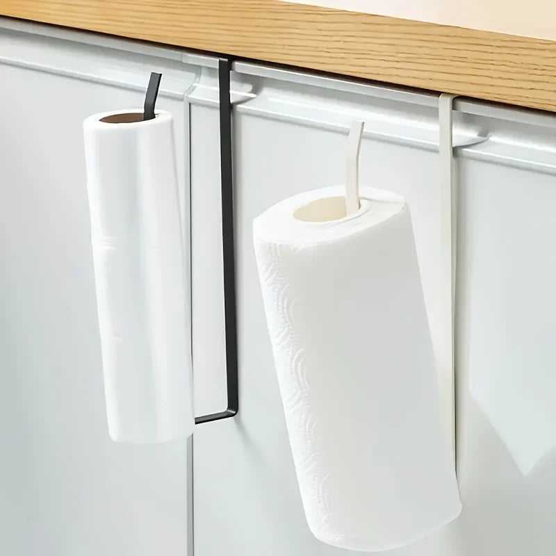 Wall Mount Kitchen Organizer Holds Plastic Wrap Dishcloth Aluminum Foil Dispenser Includes Paper Towel Holder
