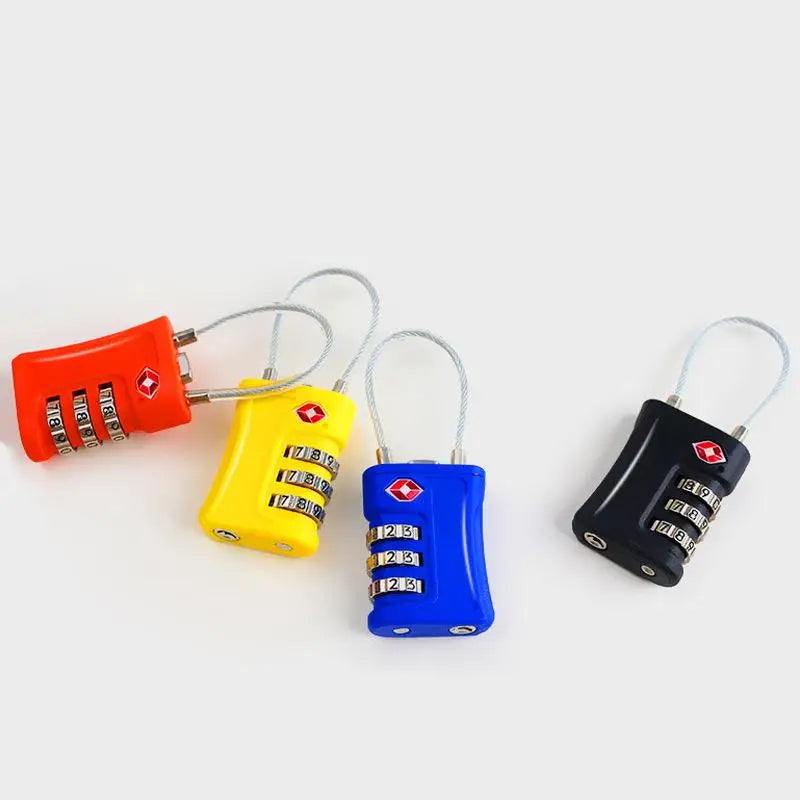 Travel TSA Customs Lock Password Changeable Lock 3 Digit Portable Zinc Alloy Suitcase Luggage Backpack