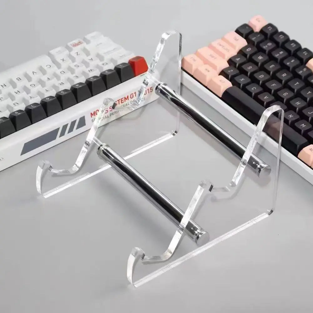 Keyboard Display Stand Transparent Acrylic Keyboard Stand for Computer Mechanical Keyboard Holder Layer Rack Keyboard Tray