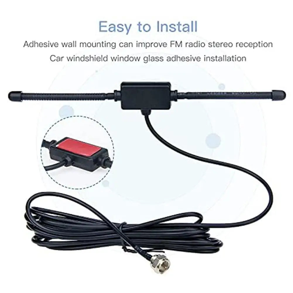 Fm Dipole Antenna for Stereo Receiver 75ω Car Fm Tv Radio Station F Female to Tv3.5 Mono Fm Antenna A1m1