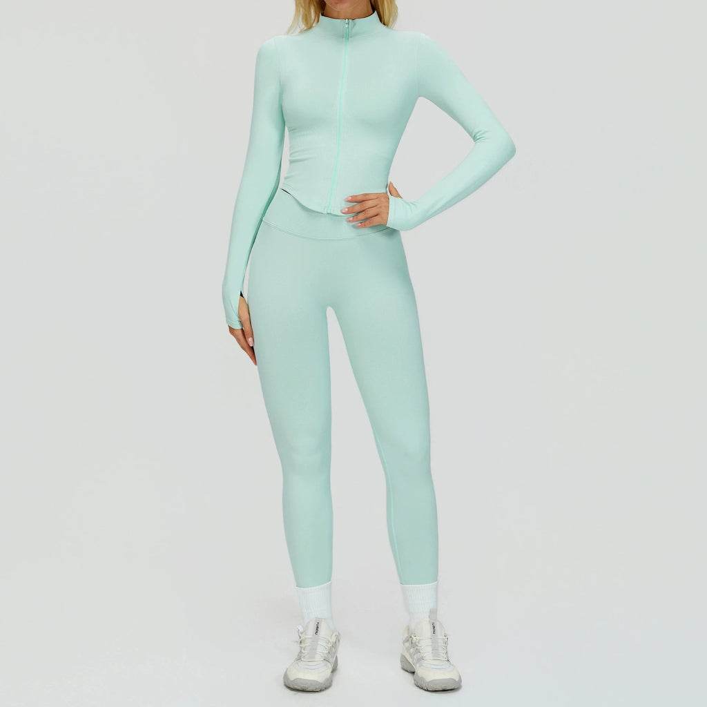 2/3PCS Seamless Sports Set  Yoga Suits  Women Tracksuit Gym Running Workout Clothes Sports Long Sleeve Leggings Yoga Clothing