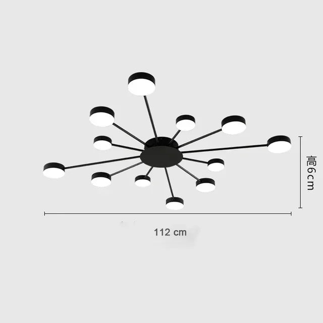Nordic LED Ceiling Indoor Lighting Home Lamps Living Room Dining Bedroom Cloakroom Decoration Chandelier Lights Modern Wall Lamp